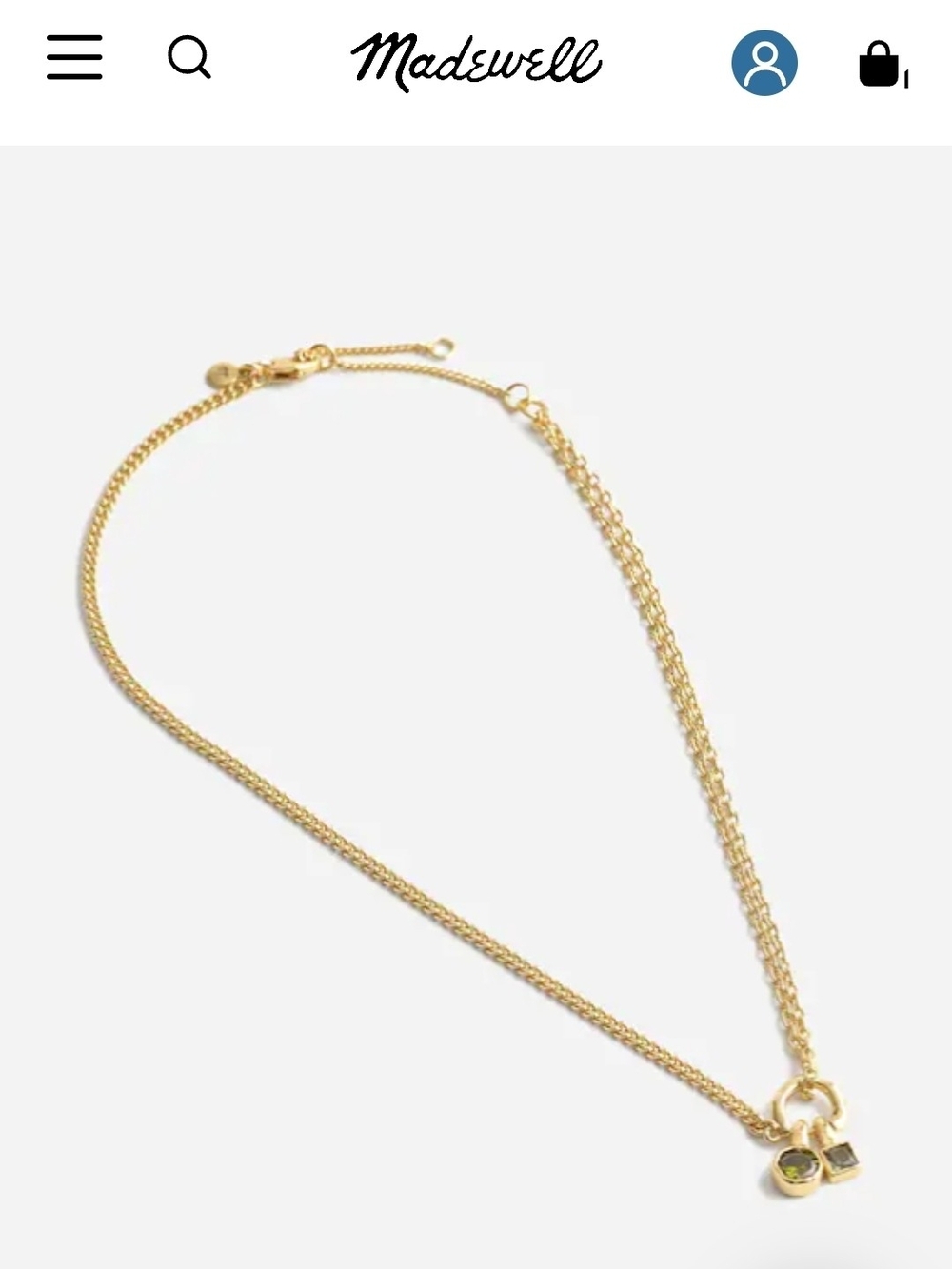 Madewell Gem Layered Necklace